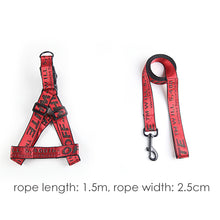 تحميل الصورة في عارض المعرض ، Dog Collar Harness Leash Set 1.5cm Durable Nylon Rope Leads French Bulldog Puppy Walking Dogs Pet Supplies