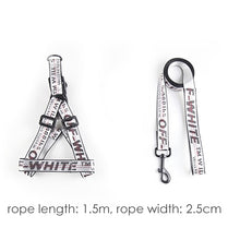 تحميل الصورة في عارض المعرض ، Dog Collar Harness Leash Set 1.5cm Durable Nylon Rope Leads French Bulldog Puppy Walking Dogs Pet Supplies