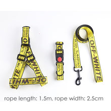 تحميل الصورة في عارض المعرض ، Dog Collar Harness Leash Set 1.5cm Durable Nylon Rope Leads French Bulldog Puppy Walking Dogs Pet Supplies