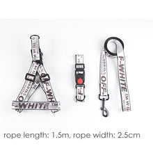 تحميل الصورة في عارض المعرض ، Dog Collar Harness Leash Set 1.5cm Durable Nylon Rope Leads French Bulldog Puppy Walking Dogs Pet Supplies