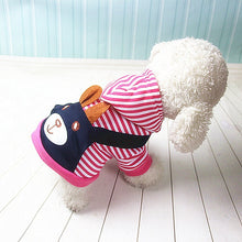 تحميل الصورة في عارض المعرض ، PUOUPUOU Fashion Striped Pet Dog Clothes for Dogs Coat Hoodie Sweatshirt Winter Ropa Perro Dog Clothing Cartoon Pets Clothing