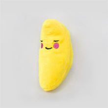 تحميل الصورة في عارض المعرض ، Dog Chew Toy Fruit Vegetable Chicken Drum Bone Squeak Toy for Cat Pets Plush Red Pepper Eggplant Radish