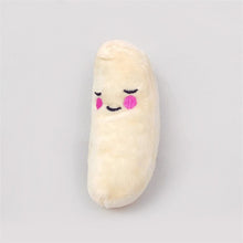 تحميل الصورة في عارض المعرض ، Dog Chew Toy Fruit Vegetable Chicken Drum Bone Squeak Toy for Cat Pets Plush Red Pepper Eggplant Radish