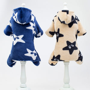 Dog Warm Winter Clothes Jumpsuit Puppy Cat Flannel 4-legged Coat Pet Clothing Outfit For Small Medium Dogs Cats Chihuahua