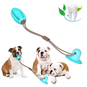 Toys Silicon Suction Cup Tug dog toy Dogs Push Ball Toy Pet Tooth Cleaning Dog Toothbrush for Puppy large Dog Biting Toy