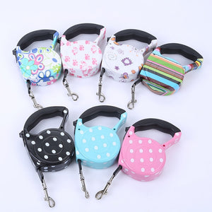 Dog Collar Leash Automatic Retractable Leash Harness Puppy Patrol Rope Walking Cat Traction Small Medium Dog Leash