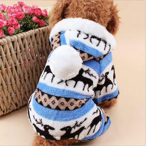 Dog Pajama Cute Soft Cotton Puppy Teddy Cat Sleepwear Coat S-2XL