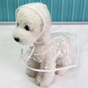 Transparent Raincoats XS-XL Dog Raincoat Spring Summer Rain Coats Dog Light Clothes Pet Accessories Puppy Rain