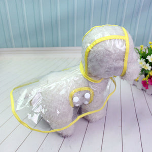 Transparent Raincoats XS-XL Dog Raincoat Spring Summer Rain Coats Dog Light Clothes Pet Accessories Puppy Rain