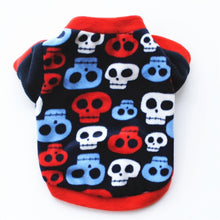 تحميل الصورة في عارض المعرض ، Warm Fleece Pet Dog Clothes Cute Skull Printed Pet Coat Puppy Dogs Shirt Jacket French Bulldog Pullover Camouflage Dog Clothing
