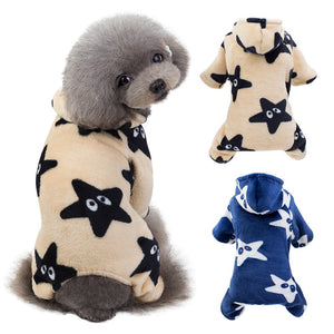 Dog Warm Winter Clothes Jumpsuit Puppy Cat Flannel 4-legged Coat Pet Clothing Outfit For Small Medium Dogs Cats Chihuahua