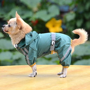 Dog Raincoat Waterproof Rain Coat Clothes for Dogs Outdoor Walking Pets Rainy Wearing Clothing Hoodie Apparel