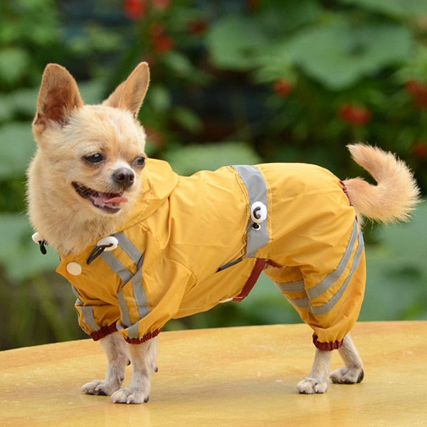 Dog Raincoat Waterproof Rain Coat Clothes for Dogs Outdoor Walking Pets Rainy Wearing Clothing Hoodie Apparel