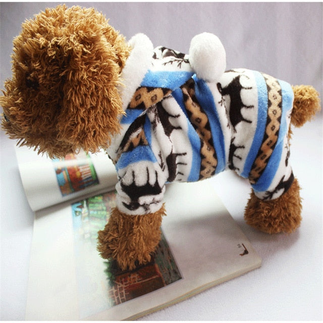 The New Autumn And Winter Snowflake Soft Fleece Dog