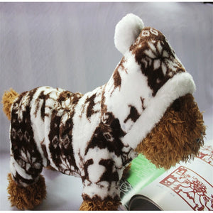 The New Autumn And Winter Snowflake Soft Fleece Dog