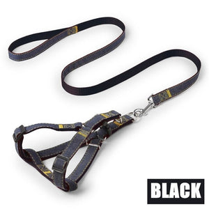 Dog Cat Collars Leashes Harness Leash Clip Pet Dog Car Belt Dog Safe High Quality Universal Nylon Dog Seat Belt Vest Denim Nylon