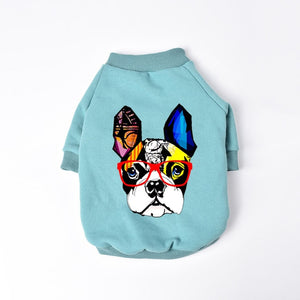 Cartoon Winter Warm Print Pet Dog