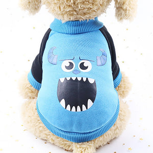 Cartoon Winter Warm Print Pet Dog