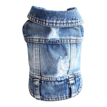 تحميل الصورة في عارض المعرض ، Denim Dog Clothes Cowboy Pet Dog Coat Puppy Clothing For Small Dogs Jeans Jacket Dog Vest Coat Puppy Outfits Cat Clothes
