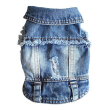 تحميل الصورة في عارض المعرض ، Denim Dog Clothes Cowboy Pet Dog Coat Puppy Clothing For Small Dogs Jeans Jacket Dog Vest Coat Puppy Outfits Cat Clothes
