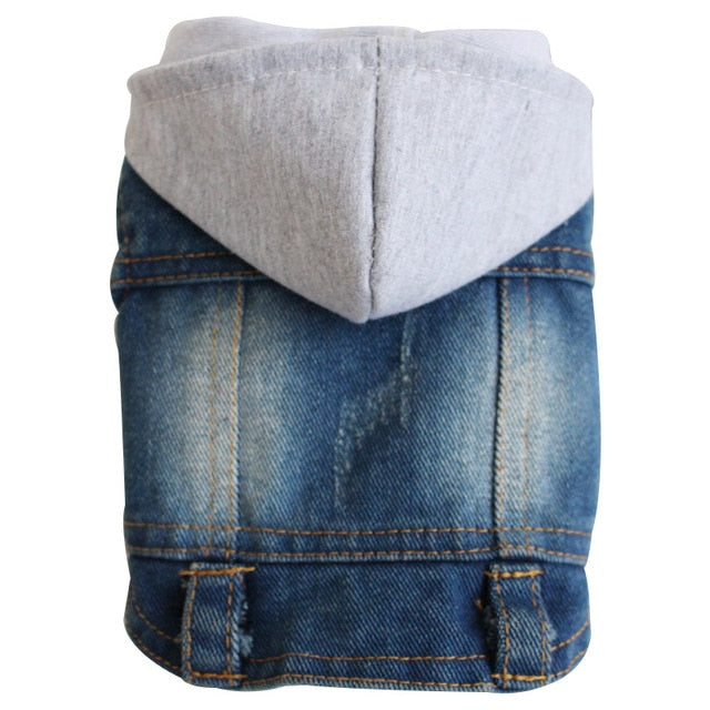 Denim Dog Clothes Cowboy Pet Dog Coat Puppy Clothing For Small Dogs Jeans Jacket Dog Vest Coat Puppy Outfits Cat Clothes