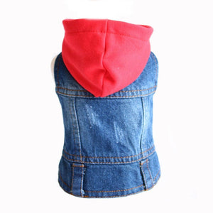 Denim Dog Clothes Cowboy Pet Dog Coat Puppy Clothing For Small Dogs Jeans Jacket Dog Vest Coat Puppy Outfits Cat Clothes