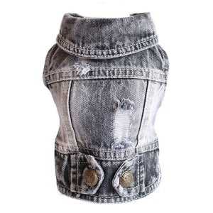 Denim Dog Clothes Cowboy Pet Dog Coat Puppy Clothing For Small Dogs Jeans Jacket Dog Vest Coat Puppy Outfits Cat Clothes