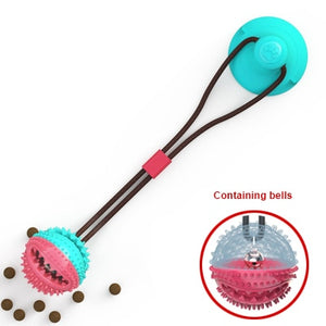 Toys Silicon Suction Cup Tug dog toy Dogs Push Ball Toy Pet Tooth Cleaning Dog Toothbrush for Puppy large Dog Biting Toy