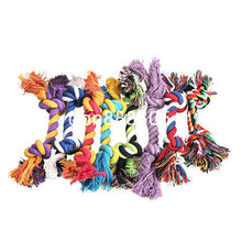 تحميل الصورة في عارض المعرض ، pet supplies Pet Dog Puppy Cotton Chew Knot Toy Durable Braided Bone Rope 15CM Funny Tool (Random Color )
