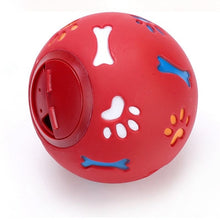 تحميل الصورة في عارض المعرض ، pelota de hule de juguete masticar dispensador de comida jugar interactivo para mordedor dental juguete de entrenamiento Azul Rojo 7,5 cm/2,95&quot;
