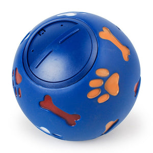 pelota de hule de juguete masticar dispensador de comida jugar interactivo para mordedor dental juguete de entrenamiento Azul Rojo 7,5 cm/2,95"