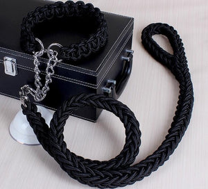 Dog Leashes Metal P Chain Buckle National Color Pet Traction Rope Collar Set For Big Dogs 1.2m Length