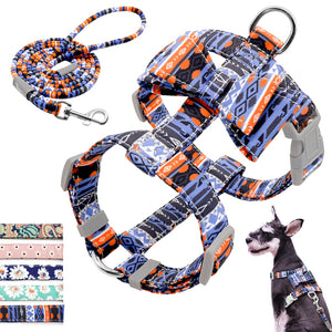 Dog Harness Leash Set Pet Puppy Bowknot Harness Vest Walking Leash For Small Medium Dogs Chihuahua Arnes Perro